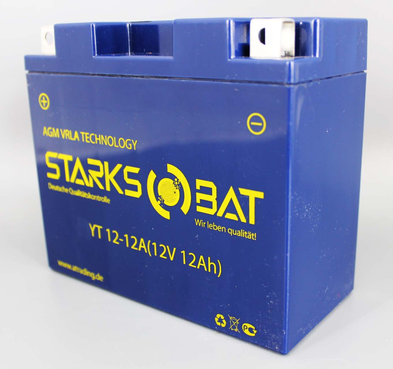 Аккумуляторная батарея STARKSBAT YT 12-12A YT12B-BS 6СТ12 фотография №2