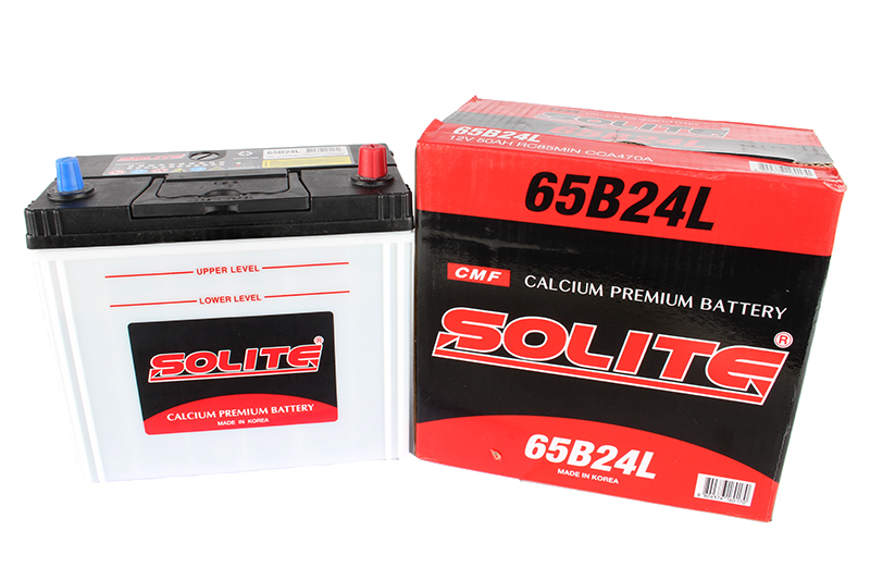 Аккумуляторная батарея SOLITE 65B24L 6СТ50 тонкая клема обратная 470 А фотография №1