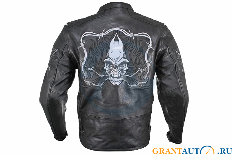 Куртка мото Xelement Flaming Skulls Cruiser M фотография №2