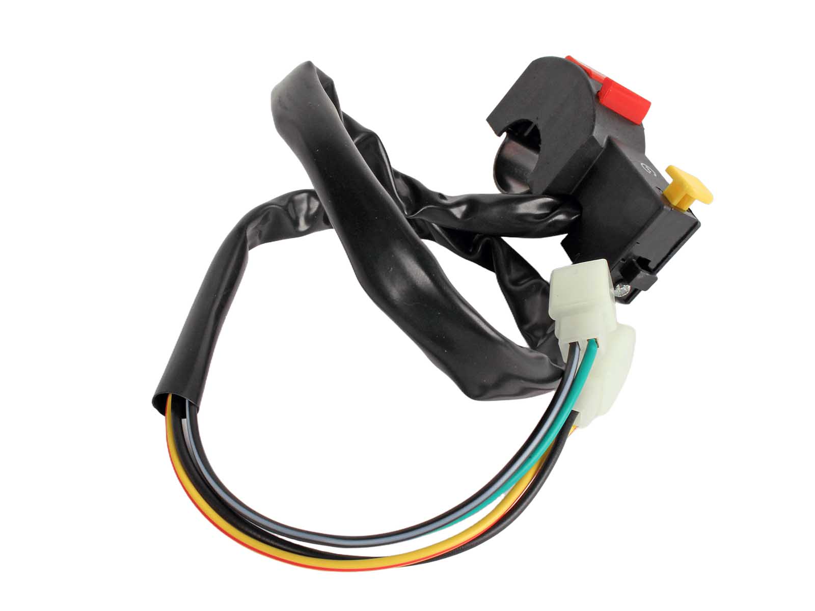 Переключатель руля питбайк кнопка стоп двигатель и стартер (правый) фотография №3