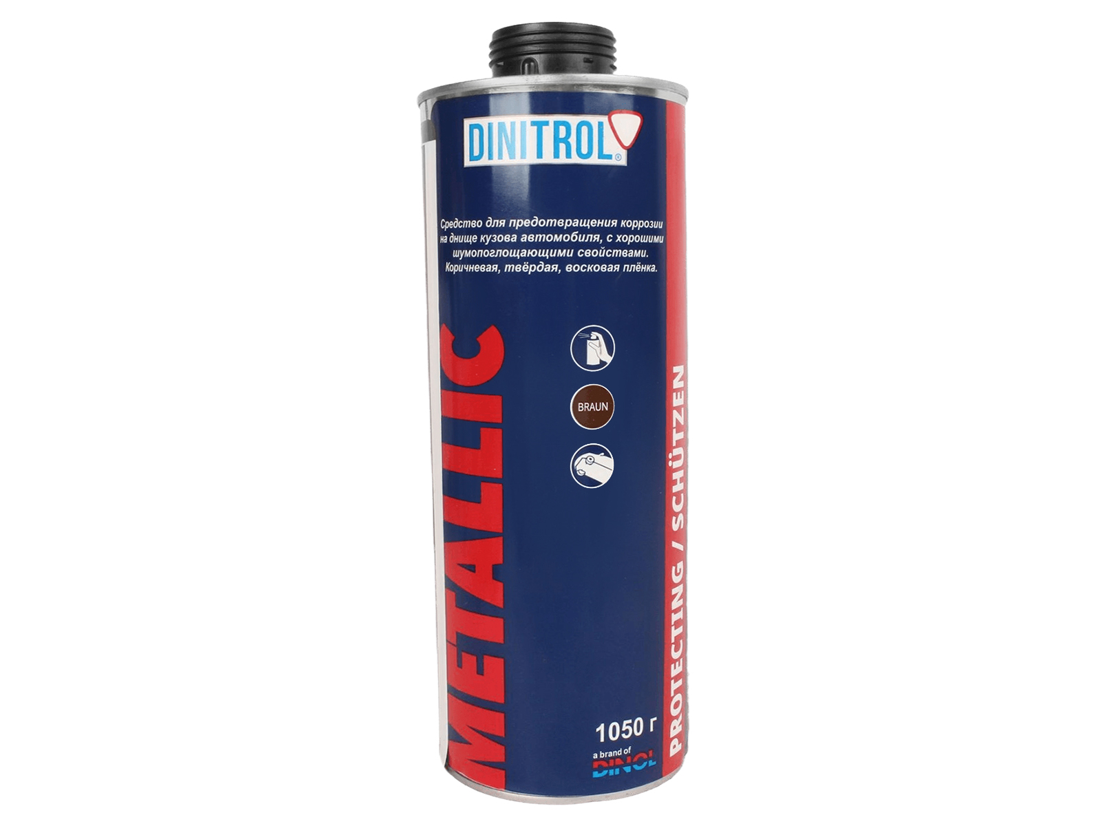 Антикор для днища 1050мл DINITROL METALLIC фотография №1