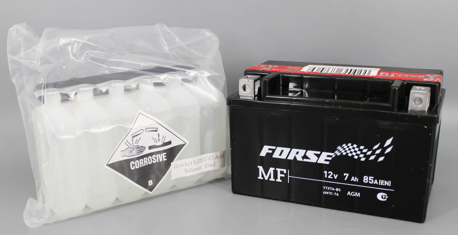 Аккумуляторная батарея FORSE мото YTX7A-BS 6СТ7 фотография №1