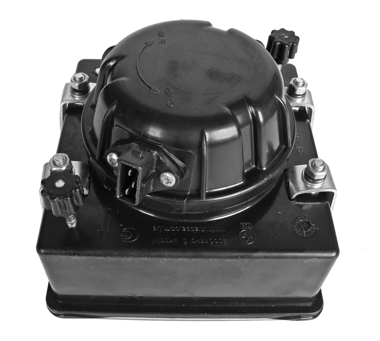 Фара ЮМЗ ДТ передняя квадратная пластик 12В 1 штука ФГ308.П фотография №4