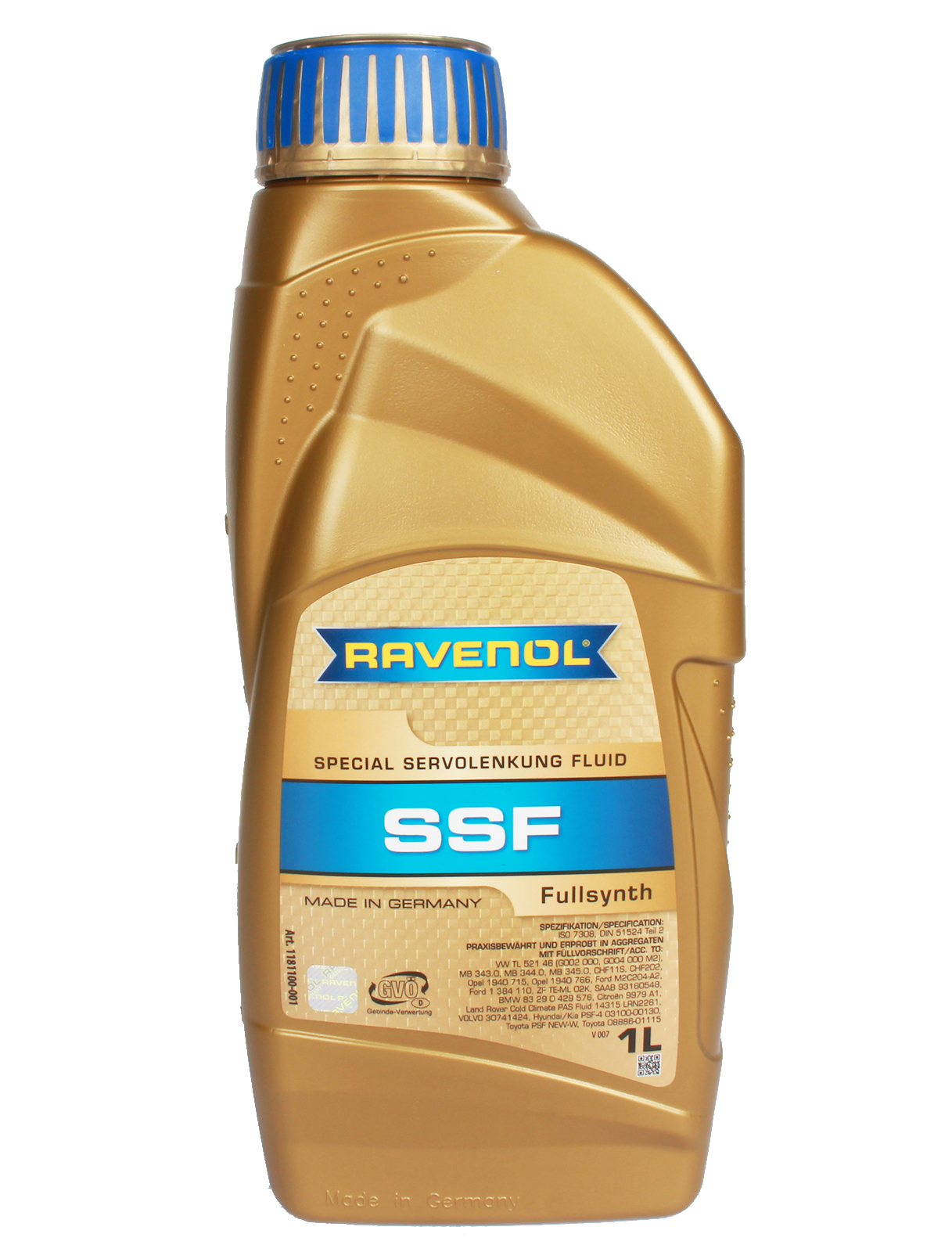 Жидкость гидроусилителя руля RAVENOL SSF 1л фотография №1