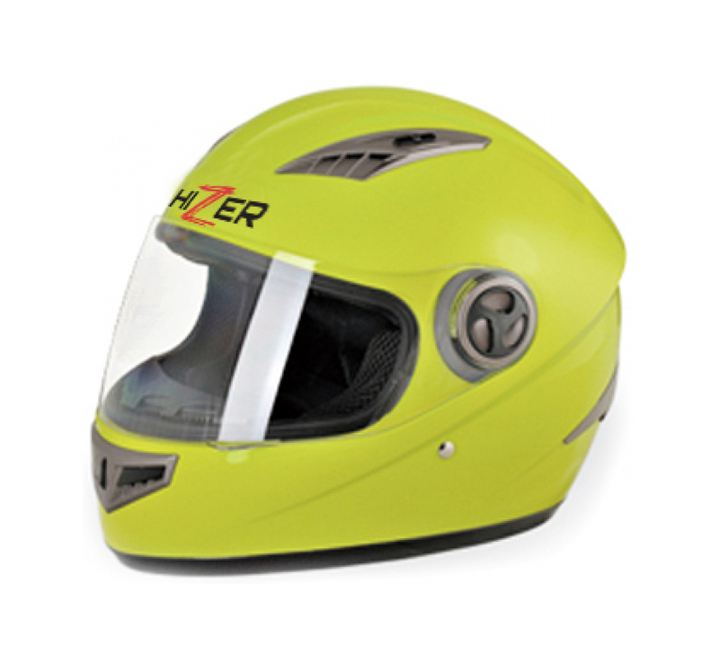 Шлем мото HIZER 527 #1 желтый L фотография №1
