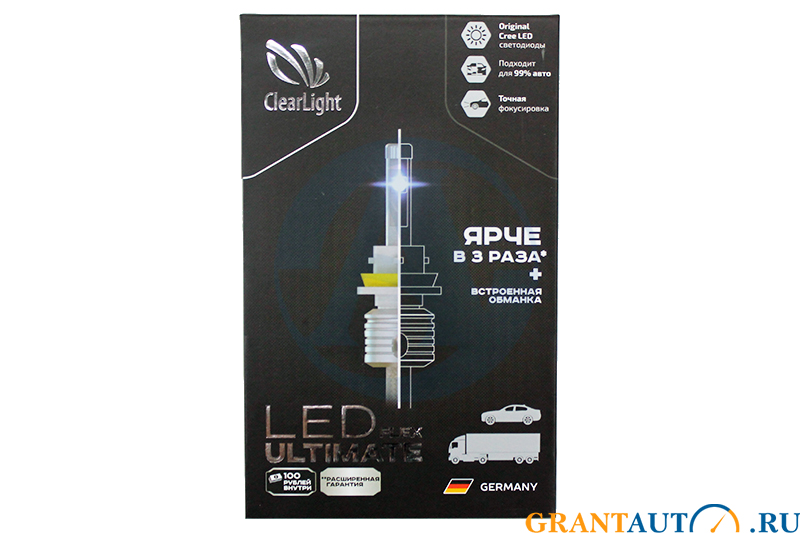 Лампа ClearLight Flex Ultimate H11 5500Lm 6000K диодная комплект фотография №3