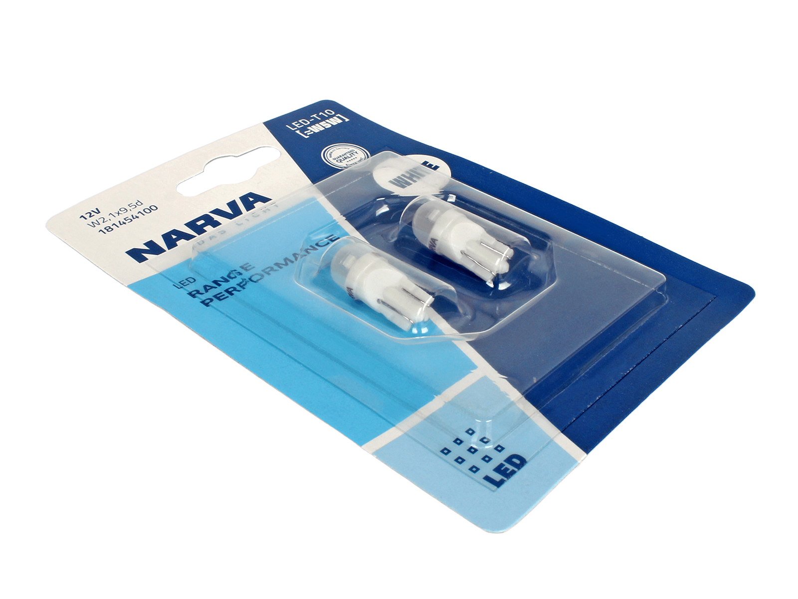 Лампа диодная 12V W5W W2.1х9.5d комплект NARVA 18145-02B фотография №2