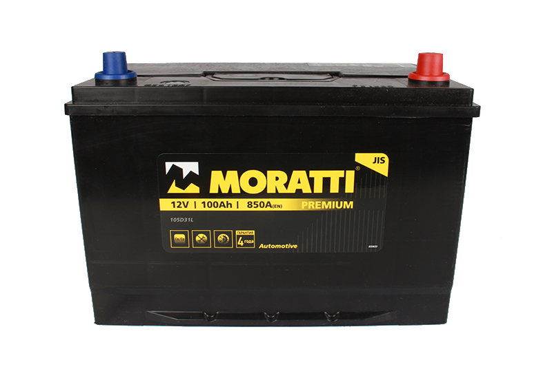 Аккумуляторная батарея MORATTI 115D31L 6СТ100 азия обратная фотография №1