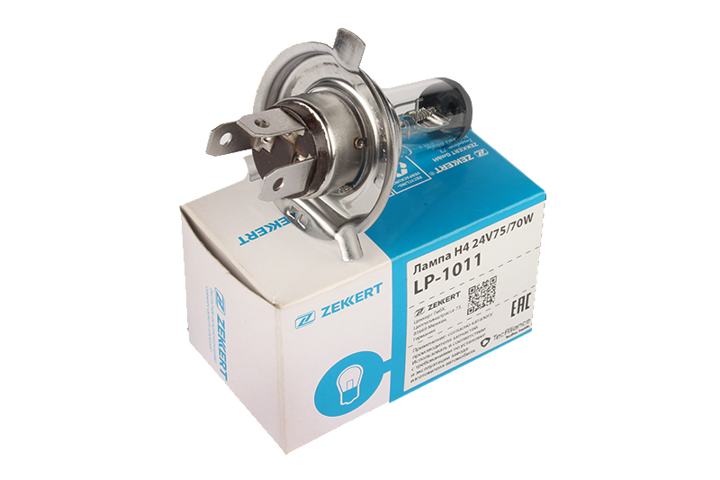 Лампа H4 ZEKKERT xzk-lp-1011 24V 75/70W P43t фотография №3