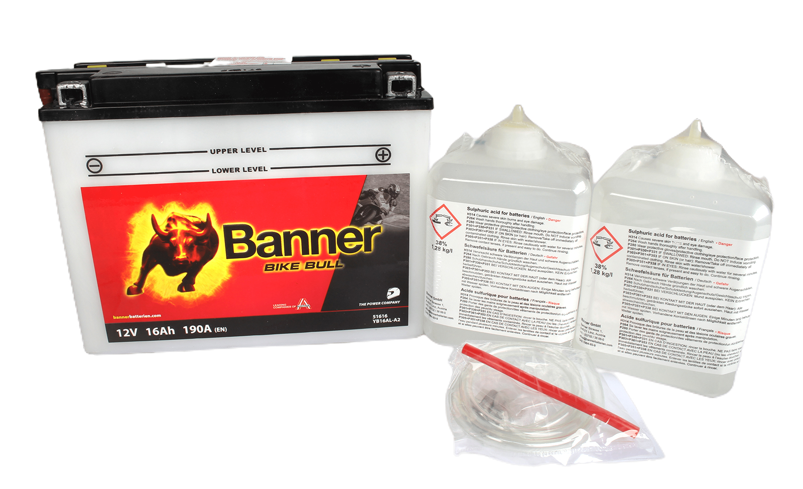 Аккумуляторная батарея BANNER Bike Bull YB16AL-A2 516 016 012 фотография №1