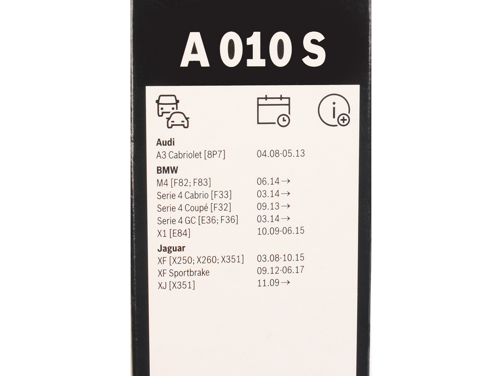 Щетка стеклоочистителя BOSCH комплект 3397014010 A010S фотография №5