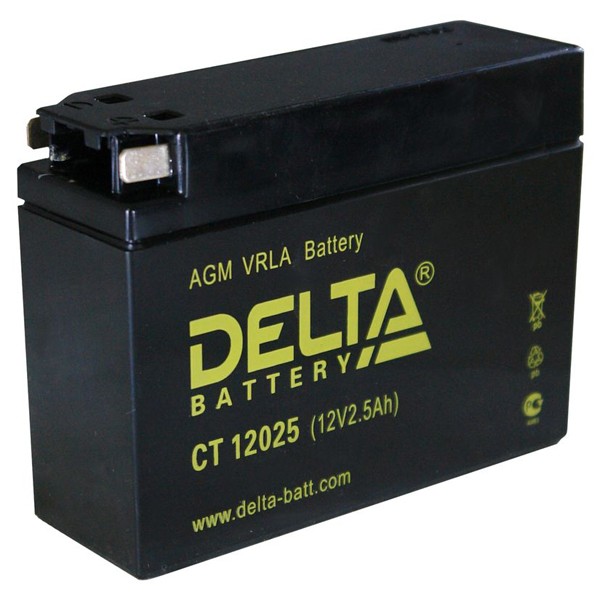 Аккумуляторная батарея DELTA 12025 YTX4B-BS 6СТ2.5 фотография №1