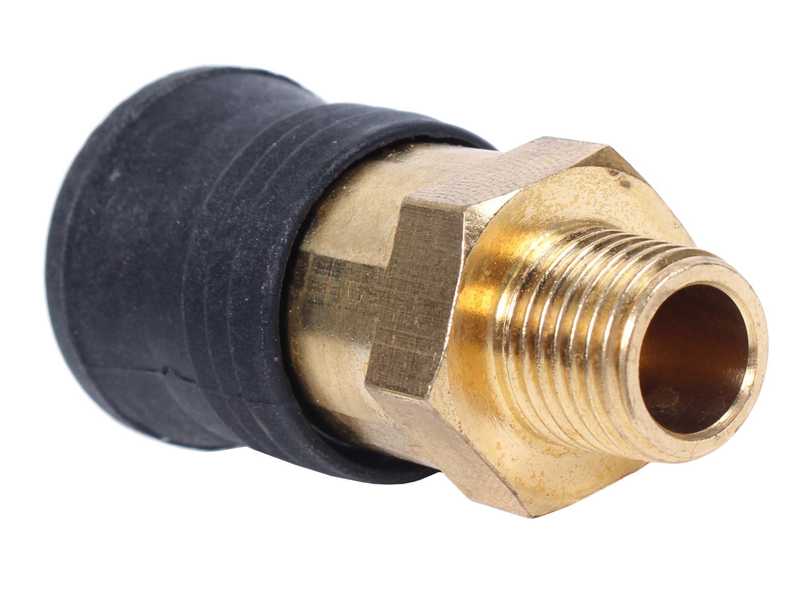 Быстроразъем с клапаном наружная резьба 1/4 ONE TOUCH  ROCKFORCE фотография №2