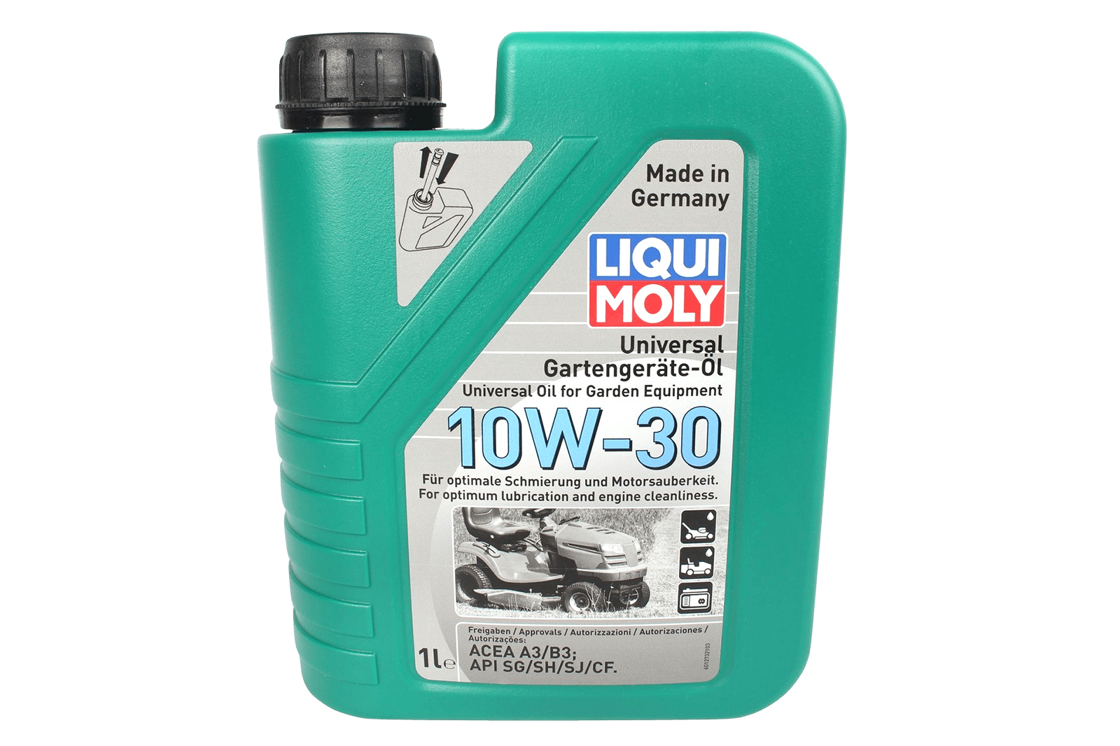 Масло моторное LIQUI MOLY  10W-30 Universal 4-Takt Gartengerate-Oil для газонокосилок 1л фотография №1