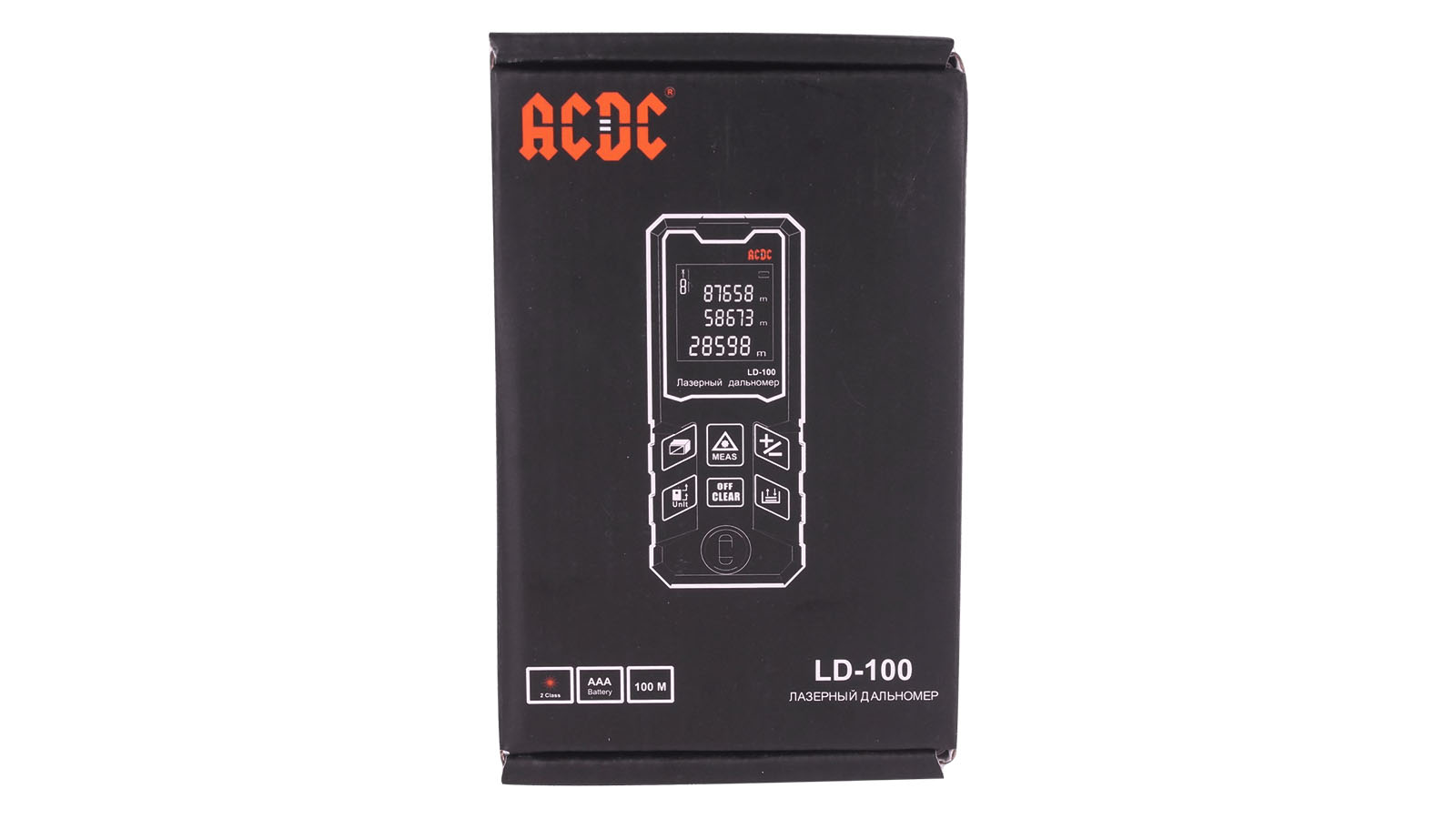 Лазерный дальномер ACDC LD-100 (дальность 100м, расчет площяди и объема, ААА) фотография №5