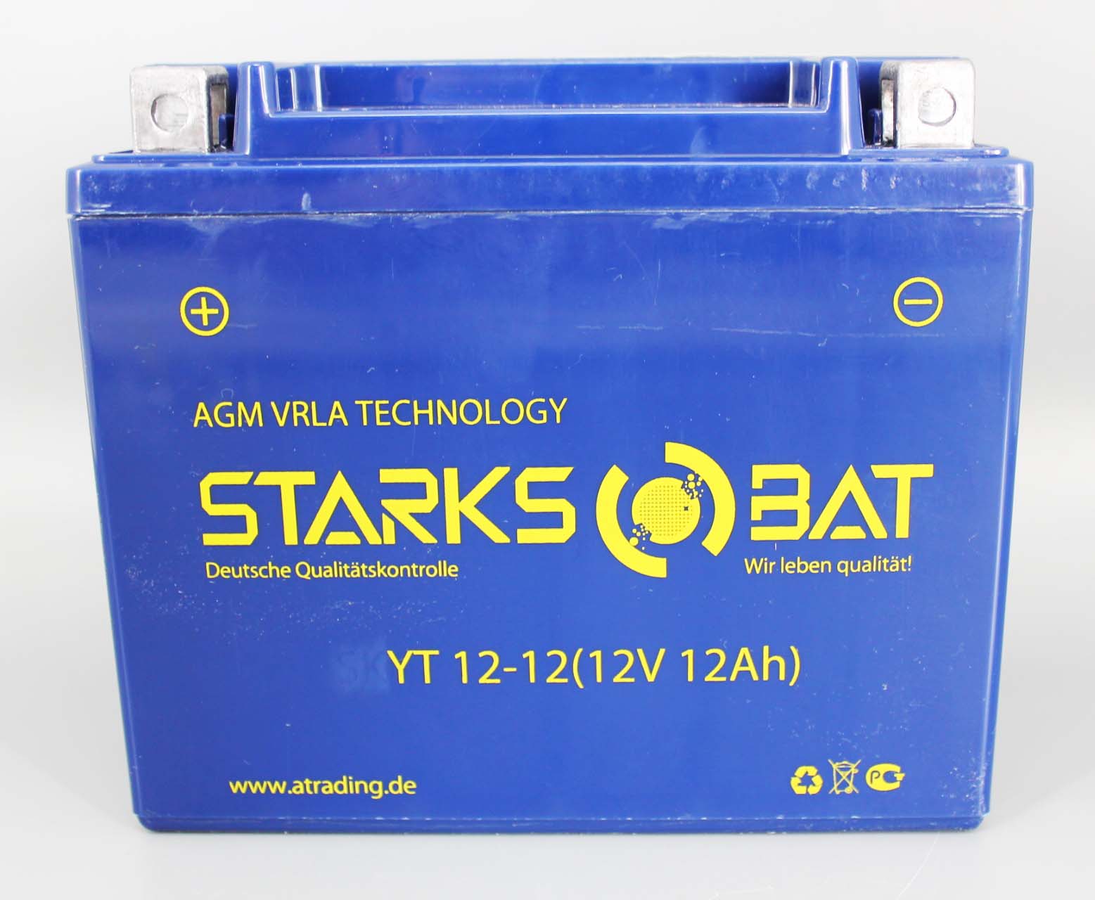 Аккумуляторная батарея STARKSBAT YT 12-12 YTX14-BS 6СТ12 фотография №1