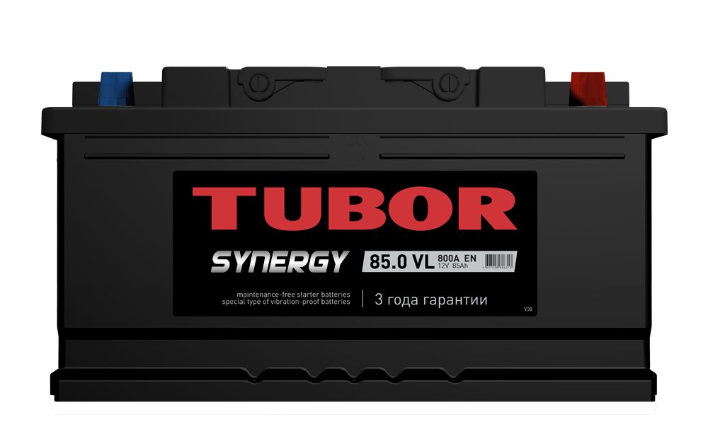 Аккумуляторная батарея TUBOR SYNERGY 6СТ85 низкая обратная фотография №1