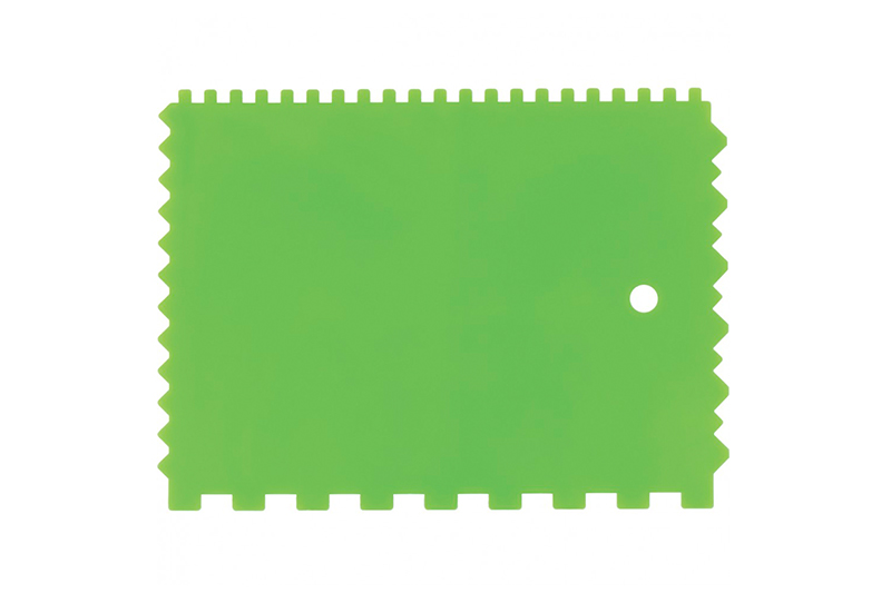 Шпатель для клея Сибртех пластмассовый 130х170 мм зубчатый фотография №1