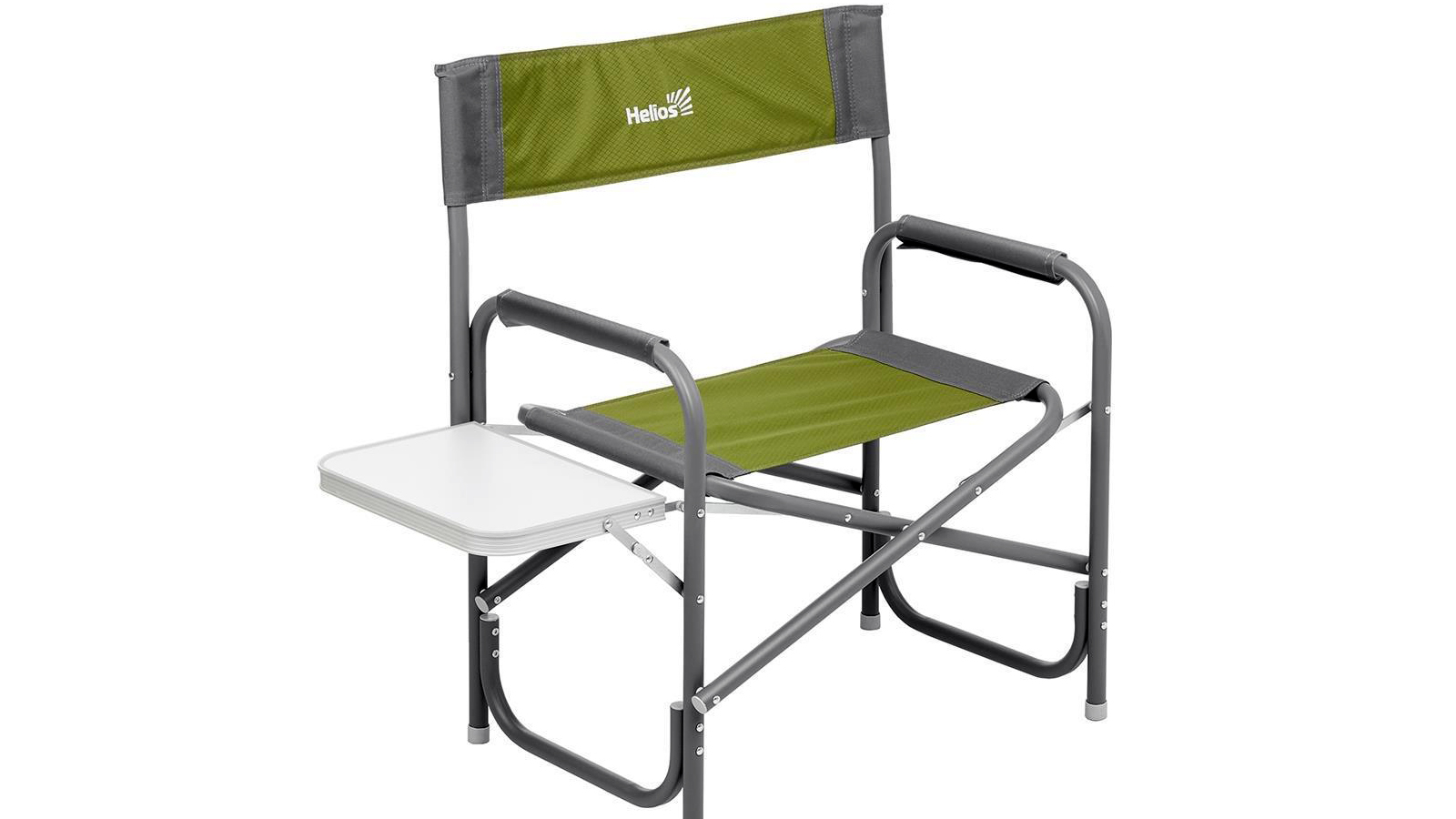 Кресло директорское HELIOS с откидывающим столиком  MAXI серый/зеленый фотография №1