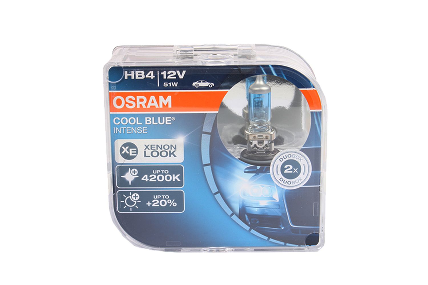 Лампа 12Vx51W HB4 OSRAM COOL BLUE INTENSE 2шт комплект фотография №1