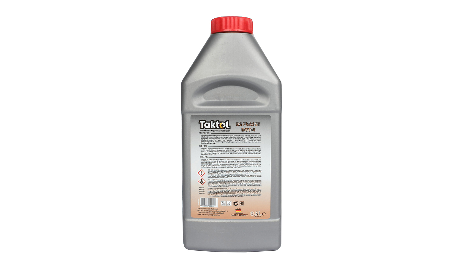 Жидкость тормозная TAKTOL ST DOT-4 0,5л фотография №2