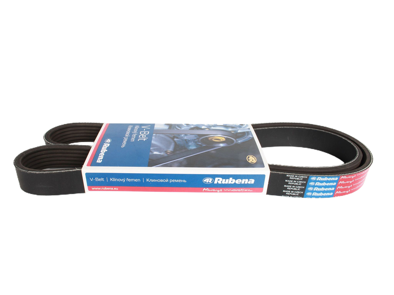 Ремень ЗМЗ-405 ЕВРО-3 генератора без ГУР RUBENA 6PK1275 фотография №4