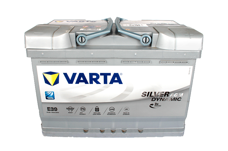 Аккумуляторная батарея VARTA Start-Stop+ E39 6СТ70 обратная фотография №1