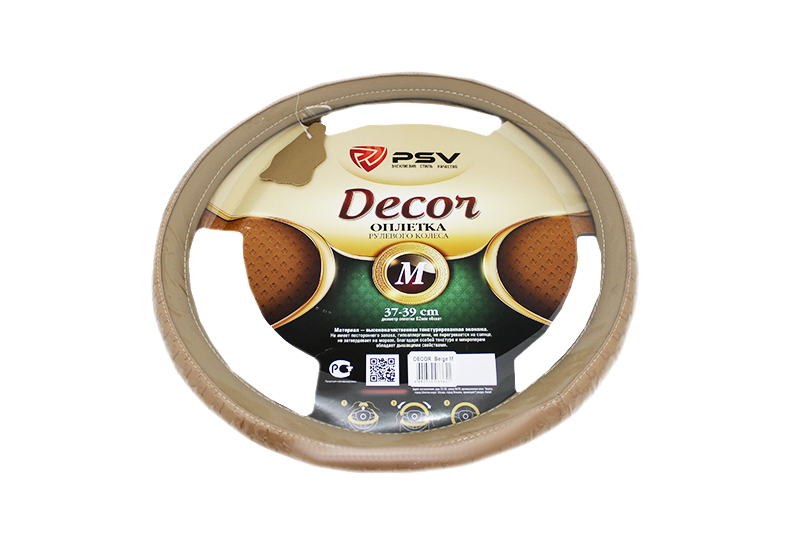 Оплетка на руль PSV DECOR Fiber бежевый М фотография №1