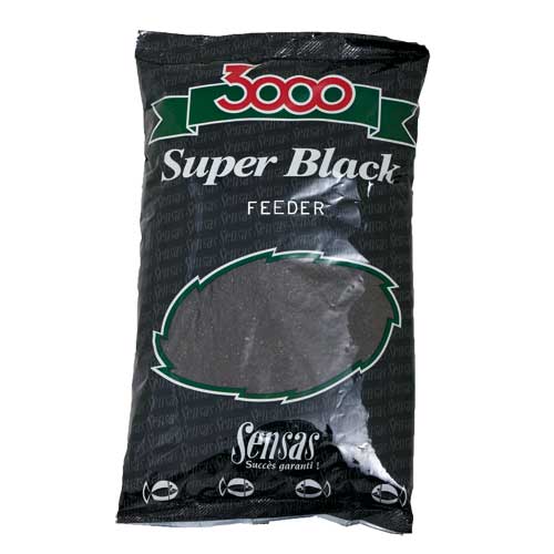 Прикормка Sensas 3000 Super BLACK Feeder 1кг фотография №1