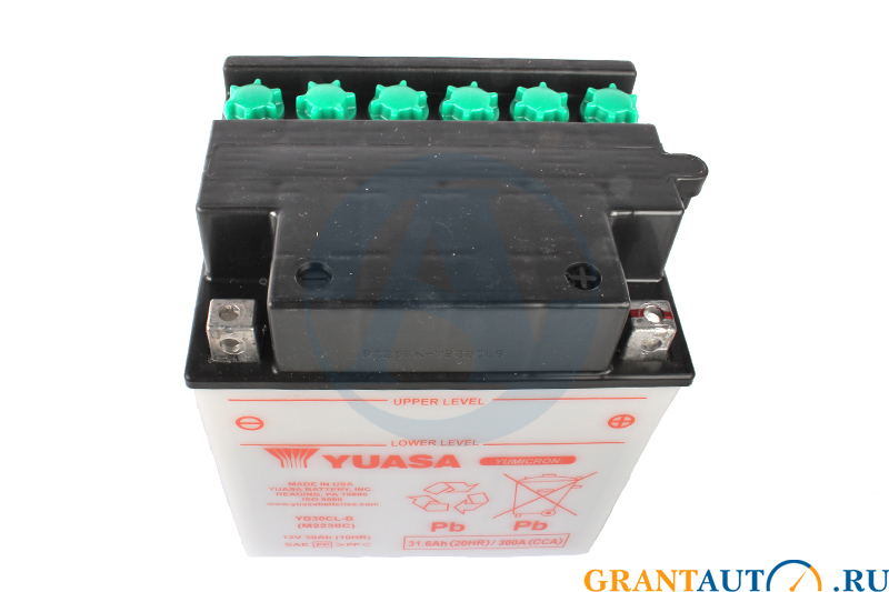Мотоаккумулятор YUASA YB30CL-B фотография №2