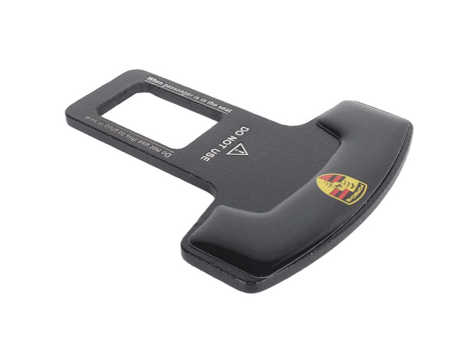 Заглушка ремня безопасности металлическая PORSCHE 1 штука фотография №4