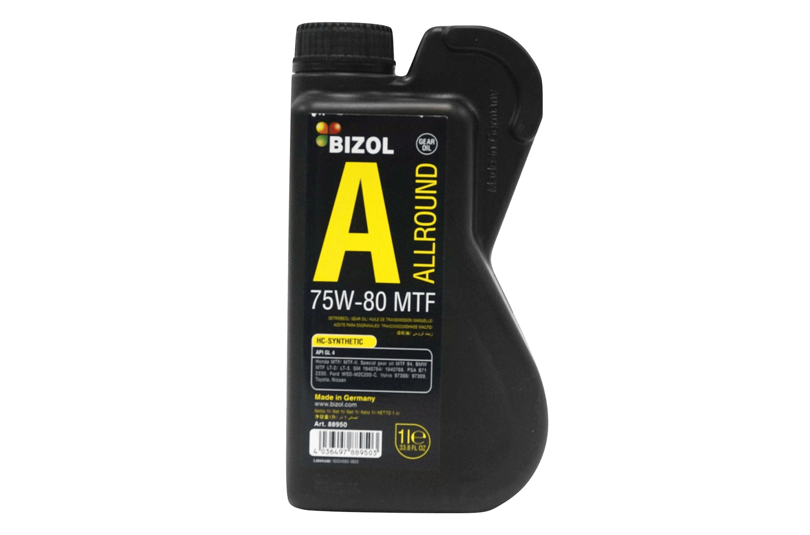 Масло трансмиссионное BIZOL MTF 75W80 1л фотография №1