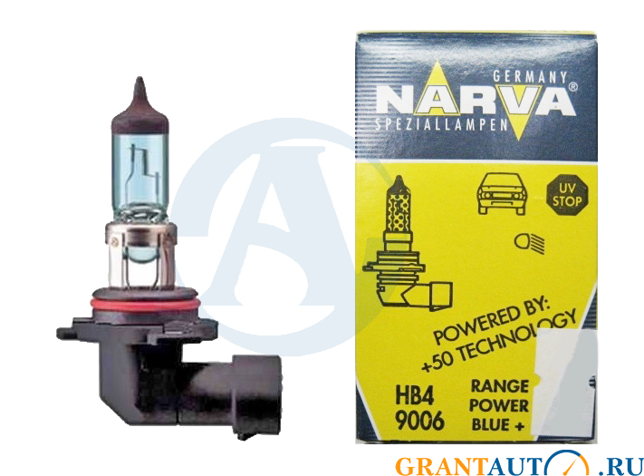 Лампа 12Vx51W HB4 RANGE POWER BLUE NARVA