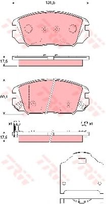 Колодки тормозные TRW GDB3409 фотография №1