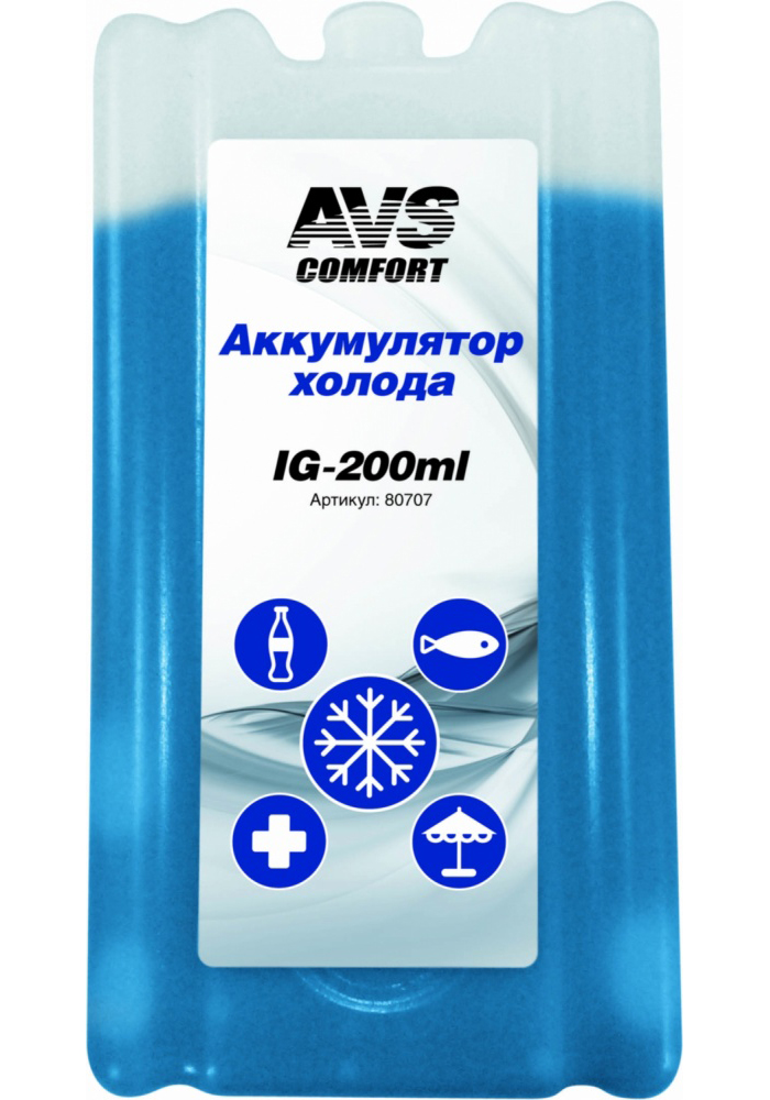 Аккумулятор холода AVS IG-200 ml пластик фотография №1