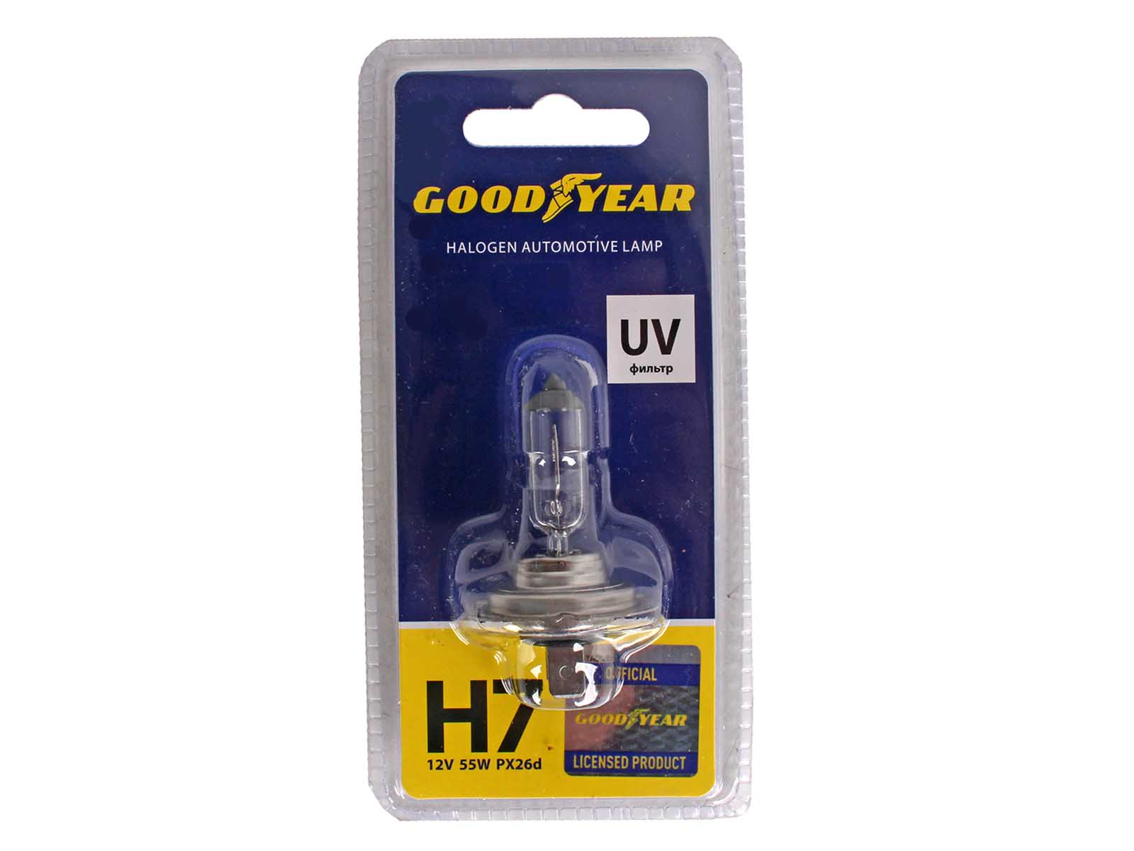 Лампа 12V 55W Н7 Goodyear шт. блистер GY017121 фотография №1